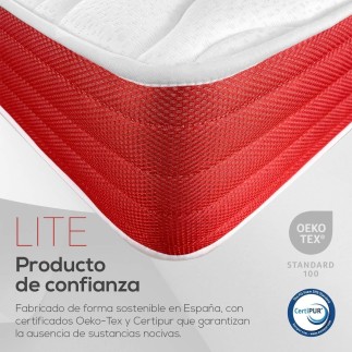 DUÉRMETE ONLINE - Colchón Viscoelástico Lite Reversible, Firme y C