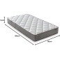 LUXIABED Colchon 105x190 Viscoelastica Dual: Caras Diferenciadas. Confort + Firmeza Media MemorySens. Higiénico y Transpirable LUXIABED Colchon 105x190 Viscoelastica Dual: Caras Diferenciadas. Confort + Firmeza Media MemorySens. Higiénico y Transpirable