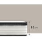 KUO Dream - Colchón Orsay Spring | Colchón de Muelles Ensacados | Transpirable, Adaptable y Ergonómico | 150 x 190 cm KUO Dream - Colchón Orsay Spring | Colchón de Muelles Ensacados | Transpirable, Adaptable y Ergonómico | 150 x 190 cm