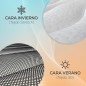 DUÉRMETE ONLINE - Colchón Viscoelástico Pocket Visco Reversible Cara Invierno-Verano Firmeza-Dureza Media-Alta, Grosor 20cm DUÉRMETE ONLINE - Colchón Viscoelástico Pocket Visco Reversible Cara Invierno-Verano Firmeza-Dureza Media-Alta, Grosor 20cm