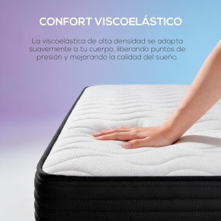 DUÉRMETE ONLINE - Colchón Viscoelástico Pocket Visco Reversible  C