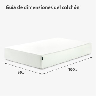 Zinus Green Tea Essential - Colchón de Espuma viscoelástica | 100 x 200 cm | Altura 20 cm | dureza Media H3-H4 | colchón Bara