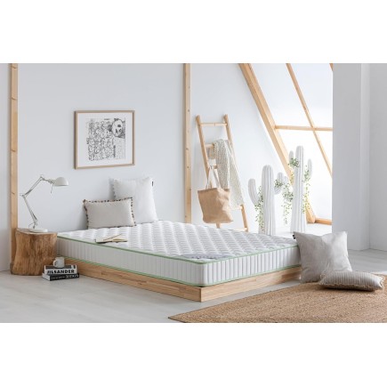 Dormio Ergonomic Sport - Colchón Eliocel adaptable, apto cama Nido, Antiácaros, Antideformaciones. Medida 90x190. Altura 14cm