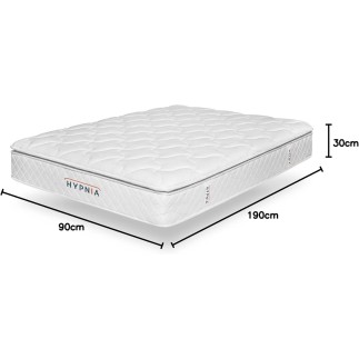 HYPNIA Colchón Bienestar Superior con Espuma Viscoelástica para niño 90x190cm