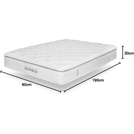 HYPNIA Colchón Bienestar Superior con Espuma Viscoelástica para niño 90x190cm