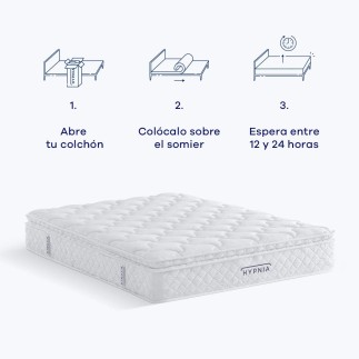 HYPNIA Colchón Bienestar Superior con Espuma Viscoelástica para n