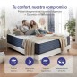 Naturalex - Colchón Viscoelástico Perfectsleep 150x190 cm - 30 cm - Firme - Espuma HR + Blue Látex - Transpirable - Confortab