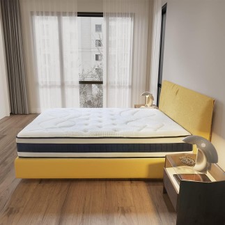 KUO Dream - Colchón Memory Cell Plus | Colchon ViscoGel Titanium con Refuerzo Lumbar | Grosor 30 cm | 160 x 200 cm